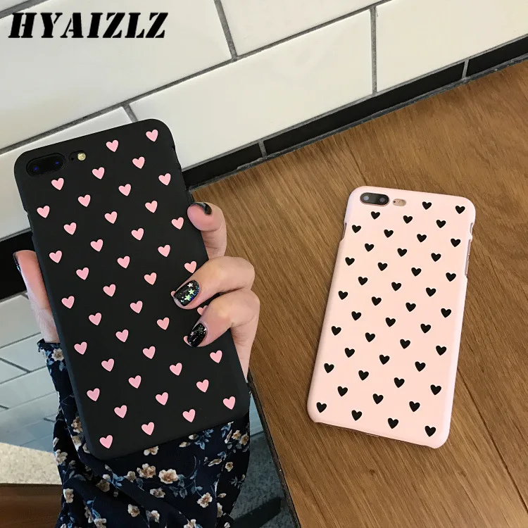 Чехол Love Heart для iPhone 11 Pro X Xr Xs Max 5 6 6s 7 8 Plus Женский чехол телефона пластиковый