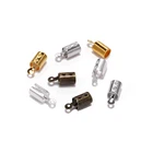 100 шт 5*12 мм согнутые концы шнур конечные результаты кожа застежка кончик конец ювелирный разъем для материал для изготовления украшений DIY браслет