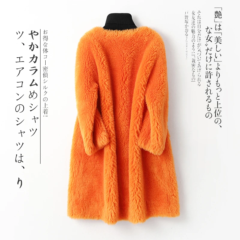Billig Winter Weibliche Herbst Echt Pelzmantel Frauen Kleidung 2020 Koreanische Vintage Schafe Lammfell Wolle Jacke Tops Manteau Femme 19939