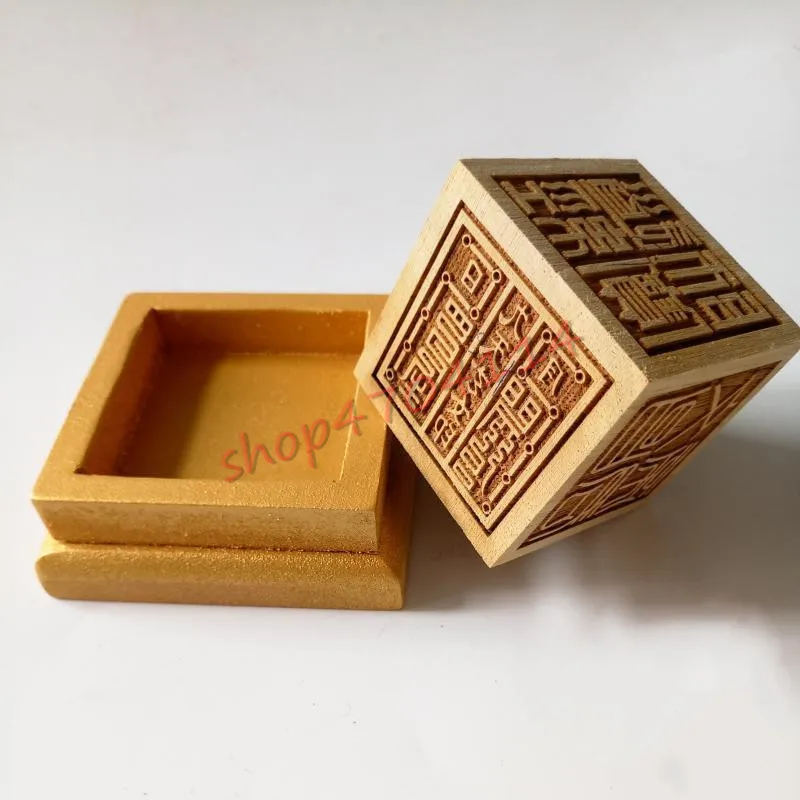The seal of Taoist magic instrument the treasure Писание nine heaven Xuannu supreme emperor seal|Статуэтки и миниатюры| |