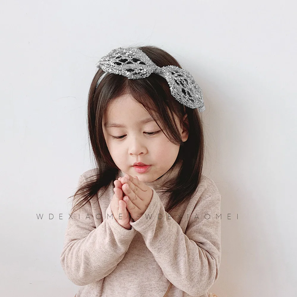 

Cute Shining BowKnot Headband Hair Band For Women Girls Sweet Changeable Bunny Ear HairBand Hair Hoop Kids Hair Accessories Gift