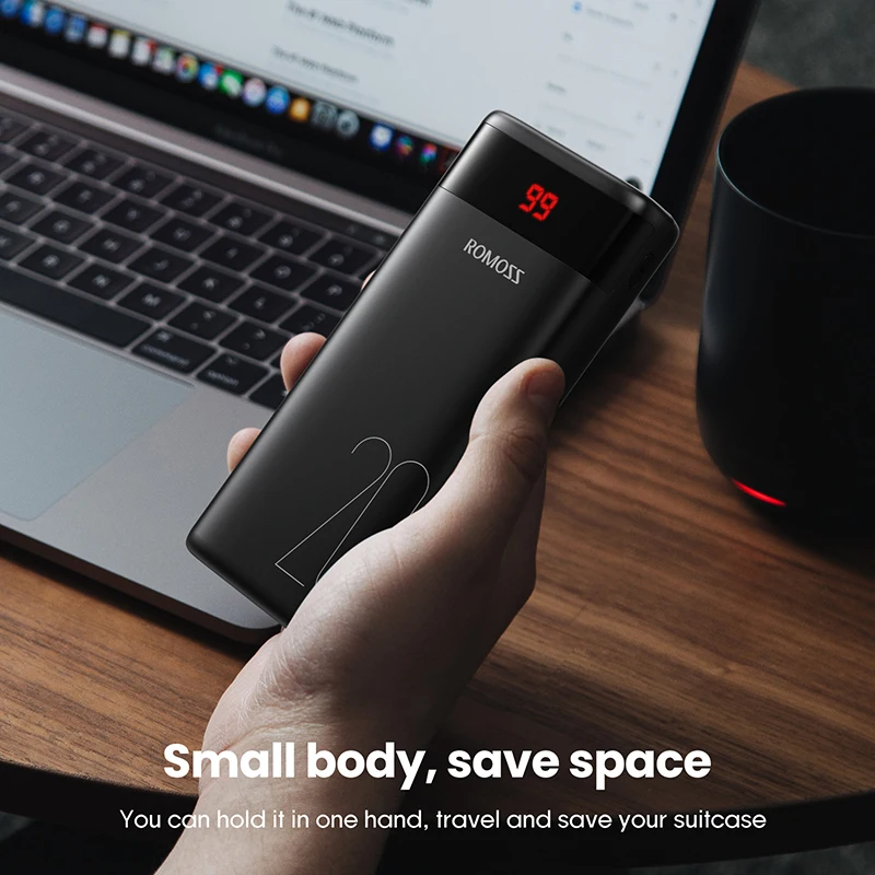 Внешний аккумулятор ROMOSS Ares 20 20000 мАч чёрный|Внешние аккумуляторы| |