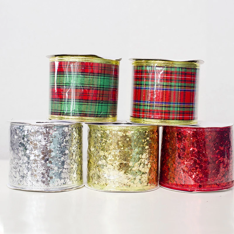 Новогодние украшения 9 шт./компл. ленточная отделка атласная корсажная лента