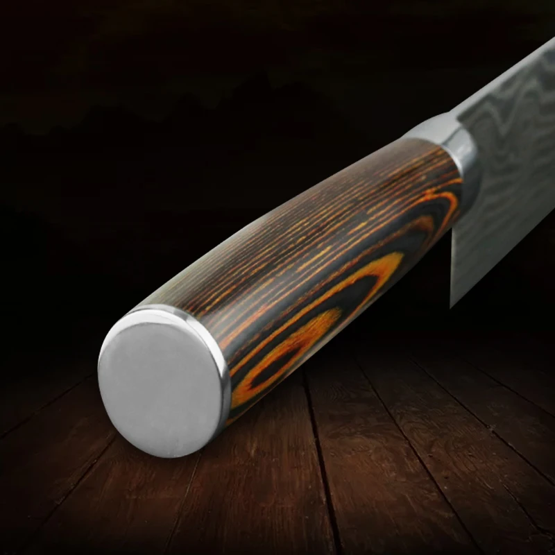 Набор японских кухонных ножей 7CR17 440C из дамасской высокоуглеродистой