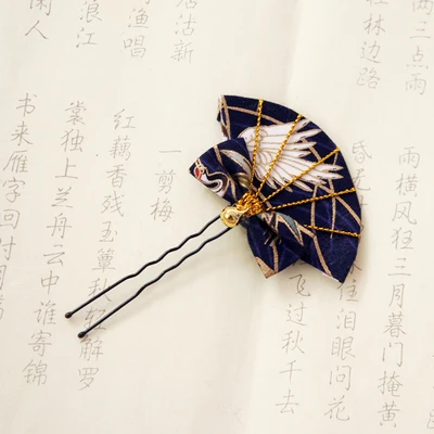 Tsuami Zaiku Fan заколка для волос Kanzashi традиционный японский цветочный стиль кимоно с бахромой аксессуар Гейша ручной работы бант Косплей