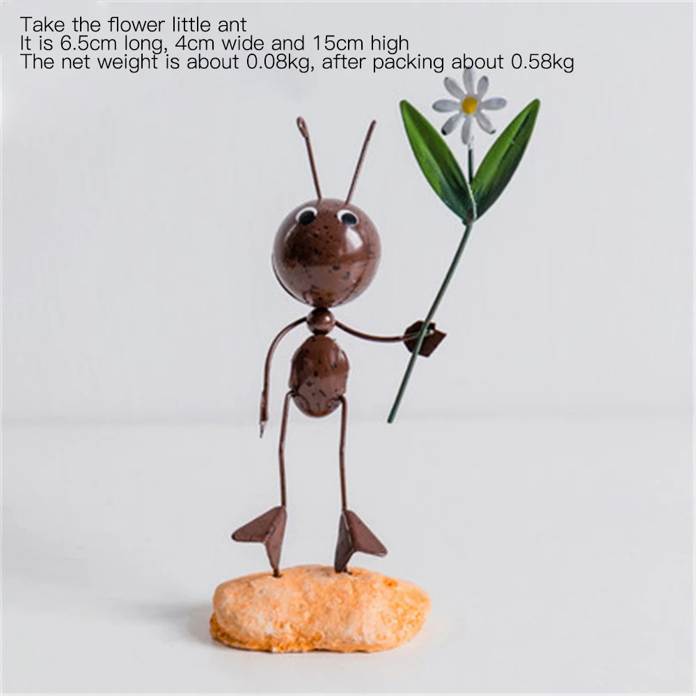 1PC Iron Ant Simple Hanging Foot Doll Home Living Room Study Bedroom Desktop Decoration Crafts Accessories | Дом и сад