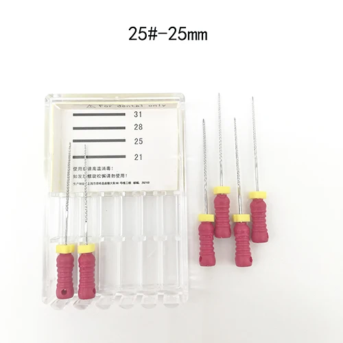 1 pack(25-25mm) 8 packs 8#-40# 25mm Dental K Files Root Canal Dentistry Endodontic Instruments Dentist Tools Hand Use Stainless Steel - Цвет: 1 pack(25-25mm)