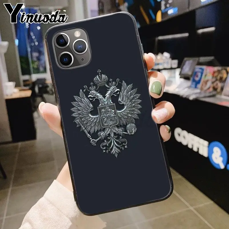 10 Yinuoda российский флаг герб Топ детальный чехол для телефона чехол для iPhone 7plus X 6 6S 7 8 8Plus 5S 11pro xs чехол для MAX XR - Цвет: 10