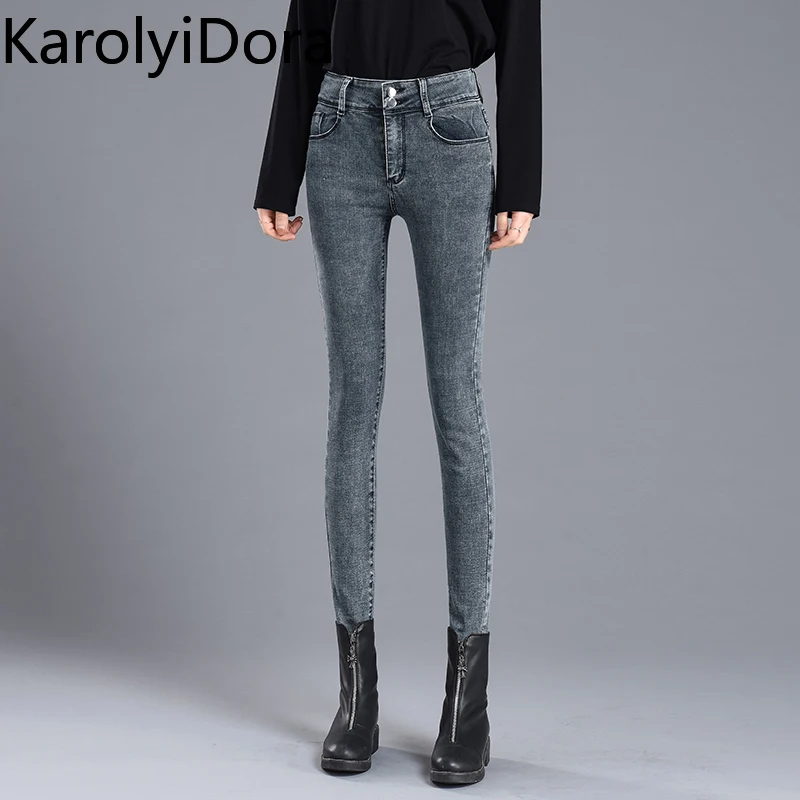 Женские джинсы большого размера новинка 2020 летняя Корейская версия с высокой