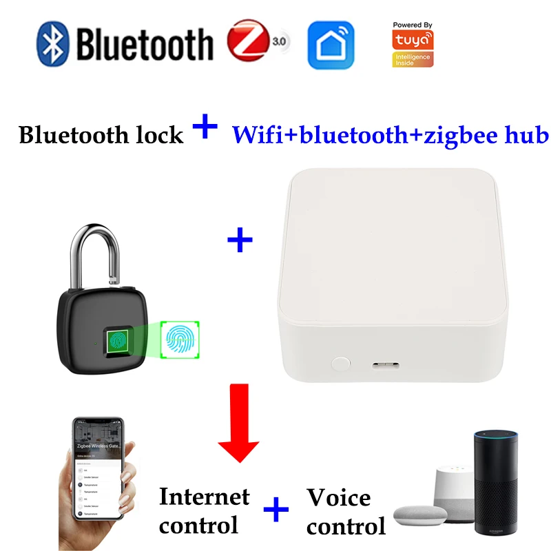 

Смарт-замок tuya с поддержкой Wi-Fi + bluetooth + zigbee gateway для разблокировки в любом месте с помощью приложения tuya