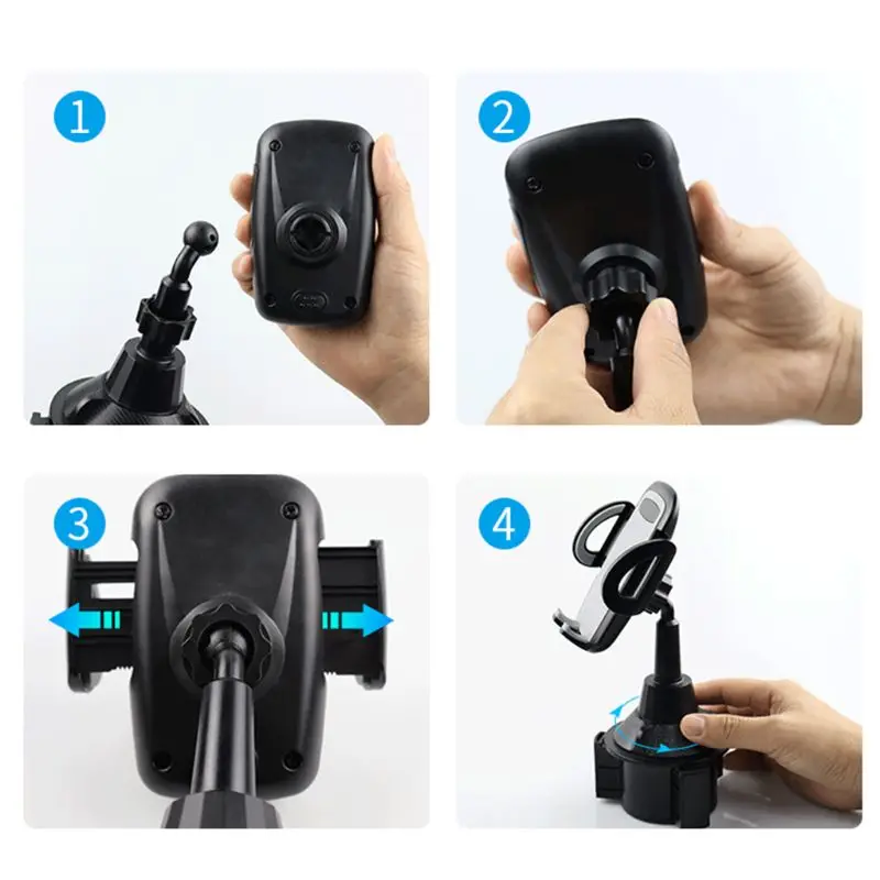 

1pcs Carbon Fiber Car Control Console Seat Car Water Cup Holder Cradle Mount Angle Adjustable Mount Stand Cradle Cell Phone GPS