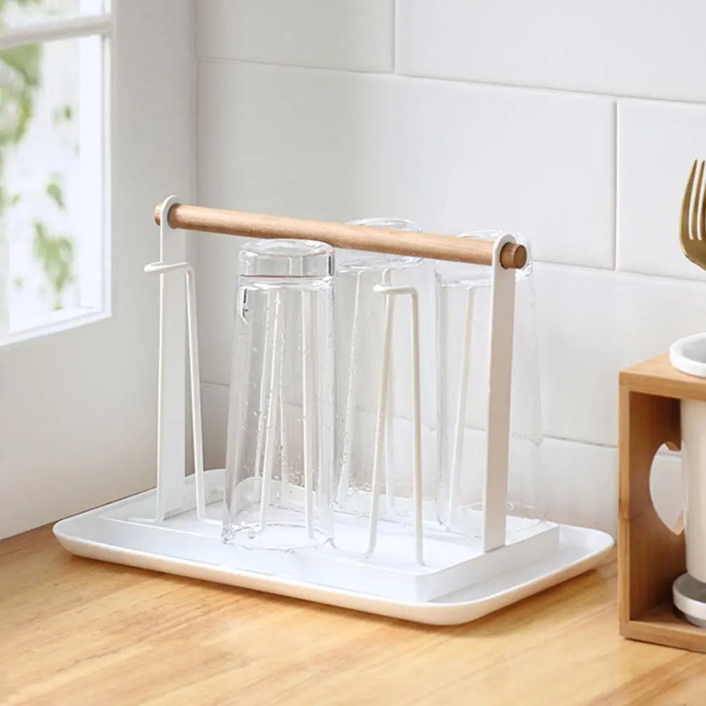 Практичный переносной подстаканник простой поднос стеллаж для хранения
