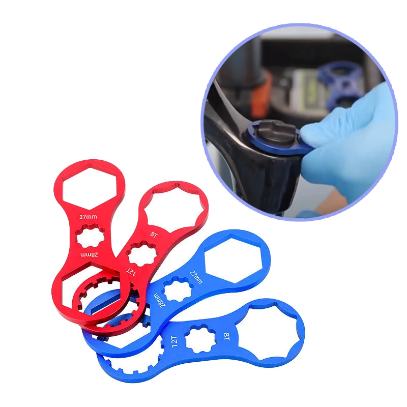 

Bicycle Front Fork Repair Tool MTB Bike Front Fork Shoulder Cover Cap Wrench for SR Suntour XCR/XCT/XCM/RST Disassembly Tool