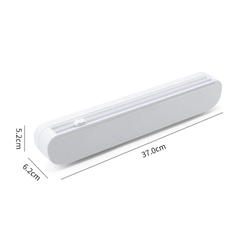 

1pcs Food Wrap Cutter Foil Cling Film Wrap Dispenser Plastic Sharp Cutter Storage Holder Kitchen Accessories Gadgets
