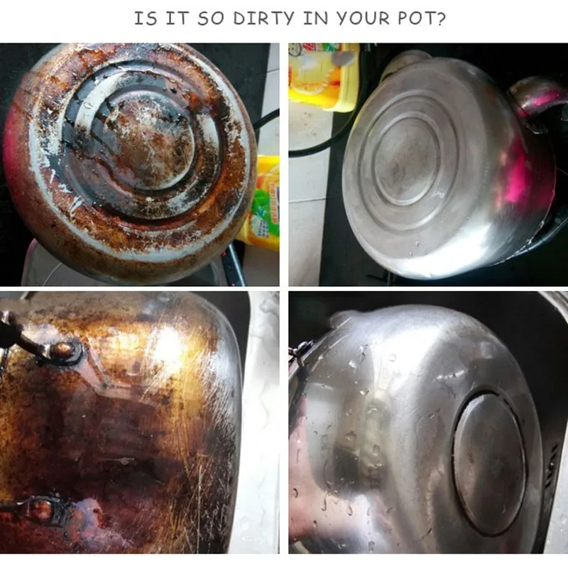 Губка нано для очистки горшка инструмент нижней части Волшебная салфетка