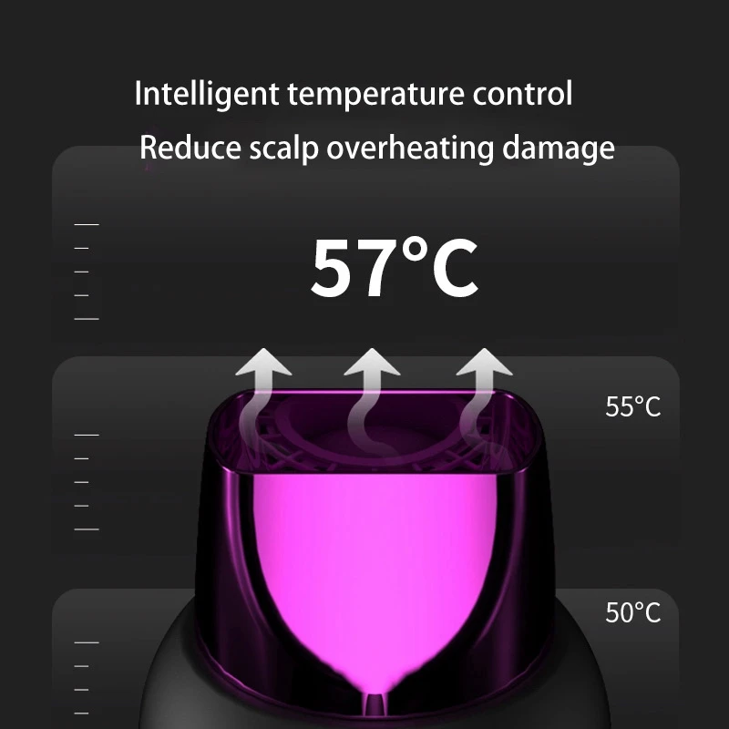 

Hair dryer GMDQ LCD Digital Blow Hair Dryer Professional Salon Home Blower Dryer with Hot Cold Wind Blue Light Negative Ion