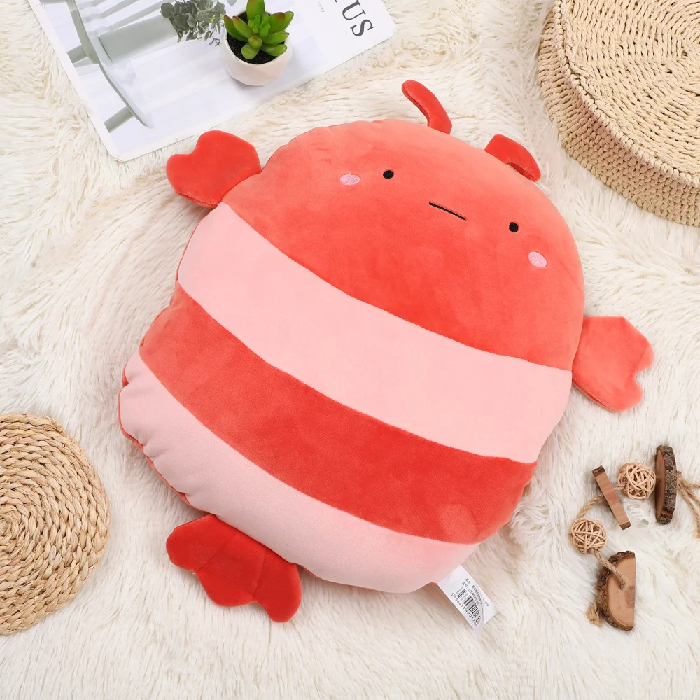 

STOBOK Cotton Stuffed Throw Pillow Lovely Lobster Plush Back Cushion Kids (Orange)