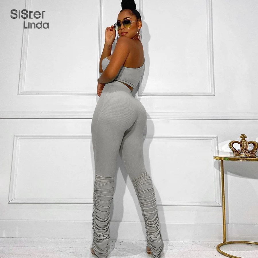Sisterlinda Off должен выдалбливают топы наборный леггинсами комплект из двух