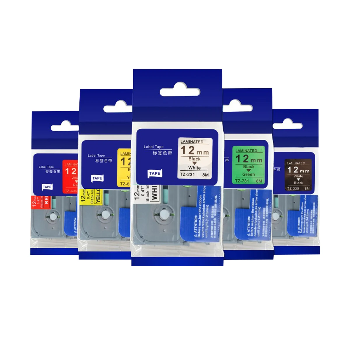 

5 шт., P-Touch лента для этикеток, совместимая со стандартной лентой для принтера этикеток