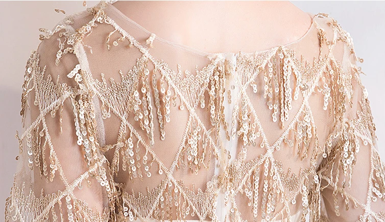 

O-Neck Sequined Party Dress Women Bride Cheongsam Floor-Length Wedding Qipao Elegant Long Dresses Luxury Gown Vestido XS-XXXL