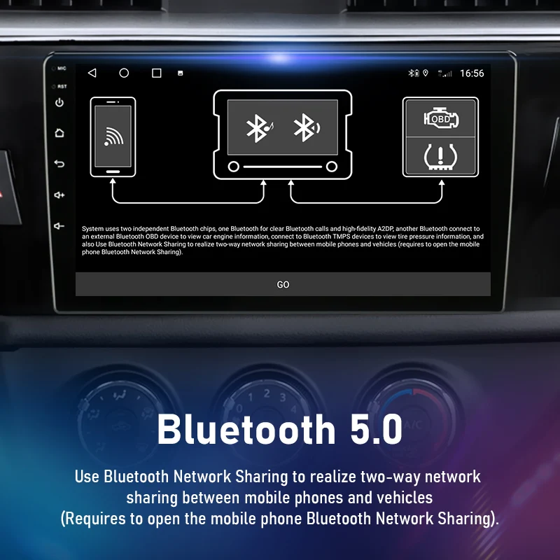 jmcq android 10 2 din 4g 32g car stereo radio for toyota corolla ralink 2013 2014 2015 2016 multimedia video player gps dvd mp5 free global shipping