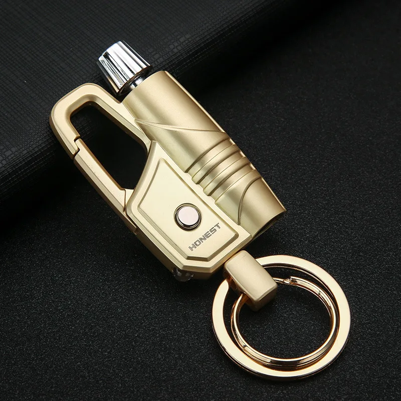 

Metal Fiery Permanent Matches Led Lighter Waterproof Flint Free Fire Starter Kerosene Camping Outdoor Survival Tool Keychain