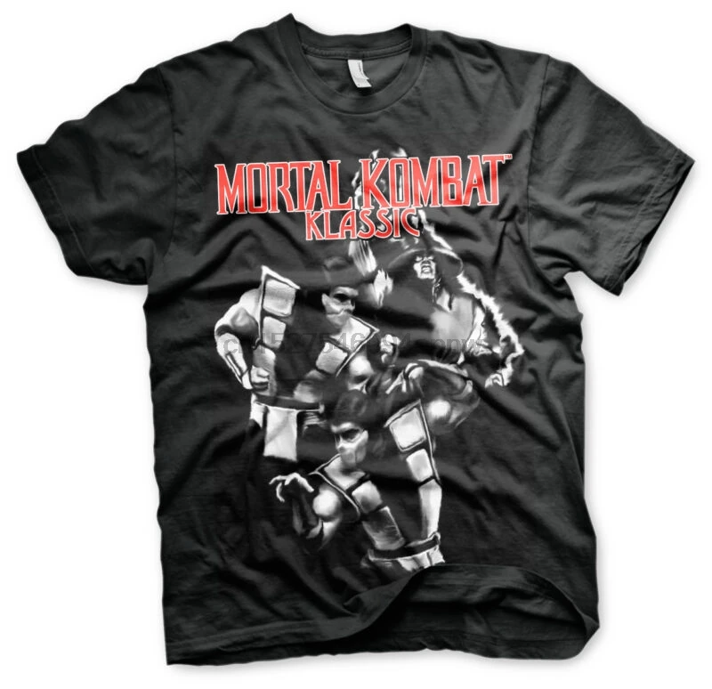 

Mortal Kombat Klassic Fighters T-Shirt Rayden Liu Kang Game Scorpion