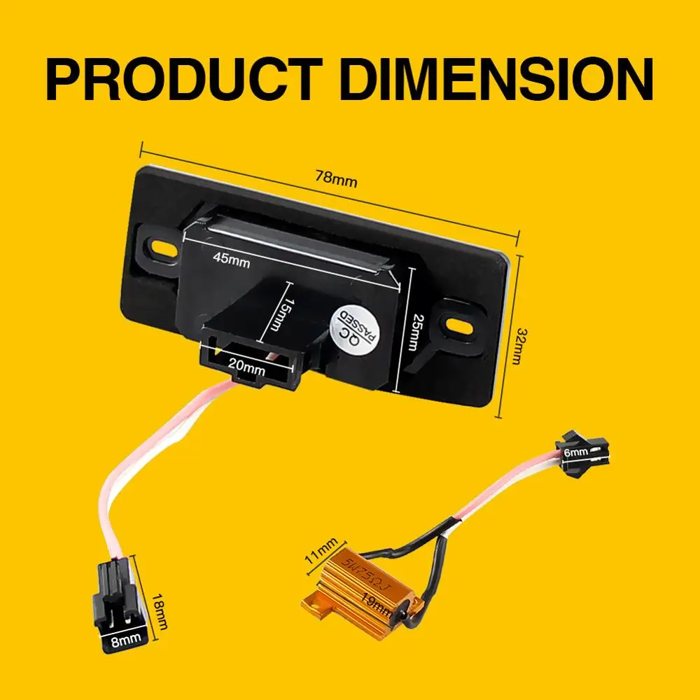 2 шт./компл. Canbus безошибочный светодиодный номерной знак осветительная база для VW