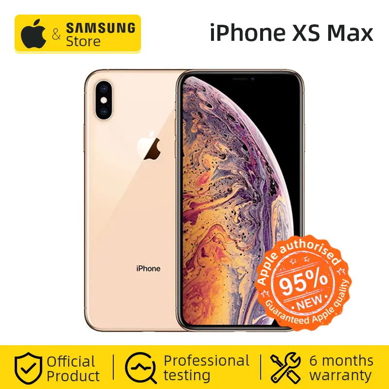 

Разблокированный оригинальный Apple iPhone XS Max 256 Гб Смартфон A12 бионический чип 6,5-дюймовый полный экран IOS APPLE Phone (б/у 95% Новый)