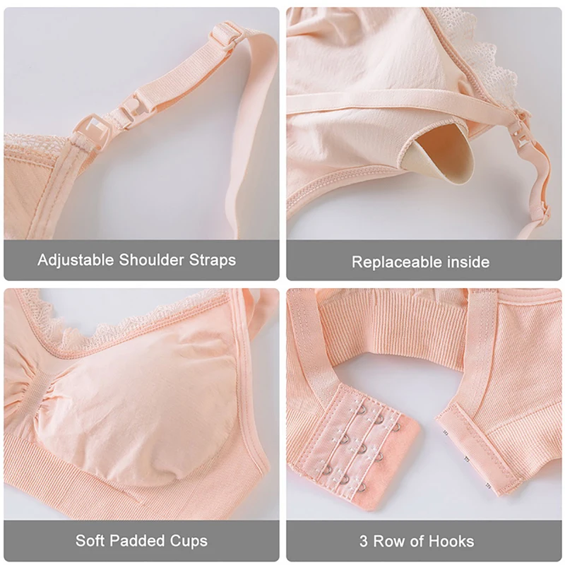 

BreastFeeding Lace Maternity Bras For Feeding Pregnant Women Pregnancy Breast Soft Nursing Bras Pregnant Underwear 2021 New