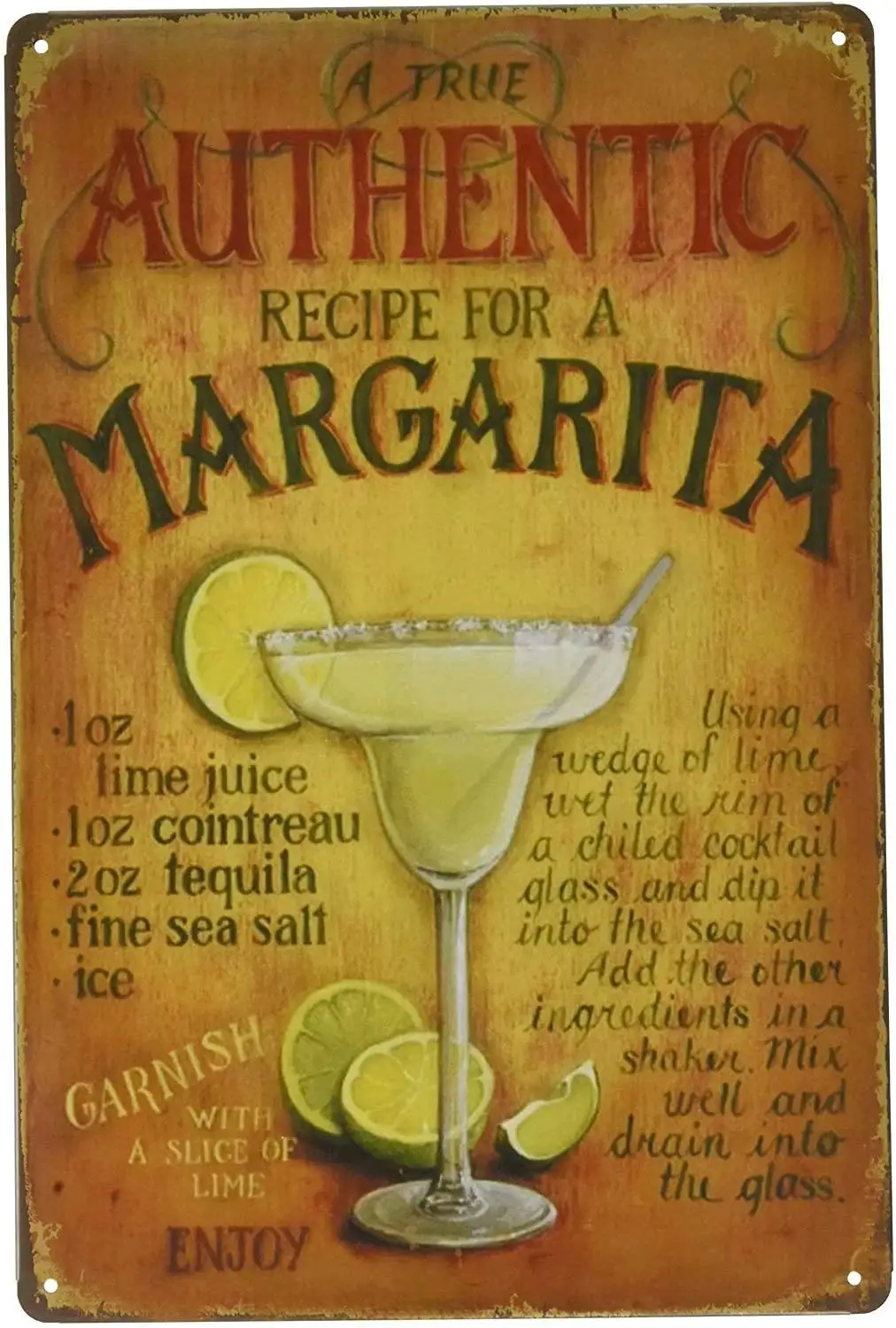 Жестяной знак лимонный Мохито бар клуб кафе ресторан семейный отдых коттедж люди