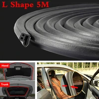 5m l shape seal strip car door hood trunk trim edge moulding rubber weatherstrip