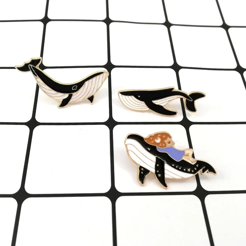 Оригинальная новая Кит Форма серии капельного брошка мультфильм брошь в виде