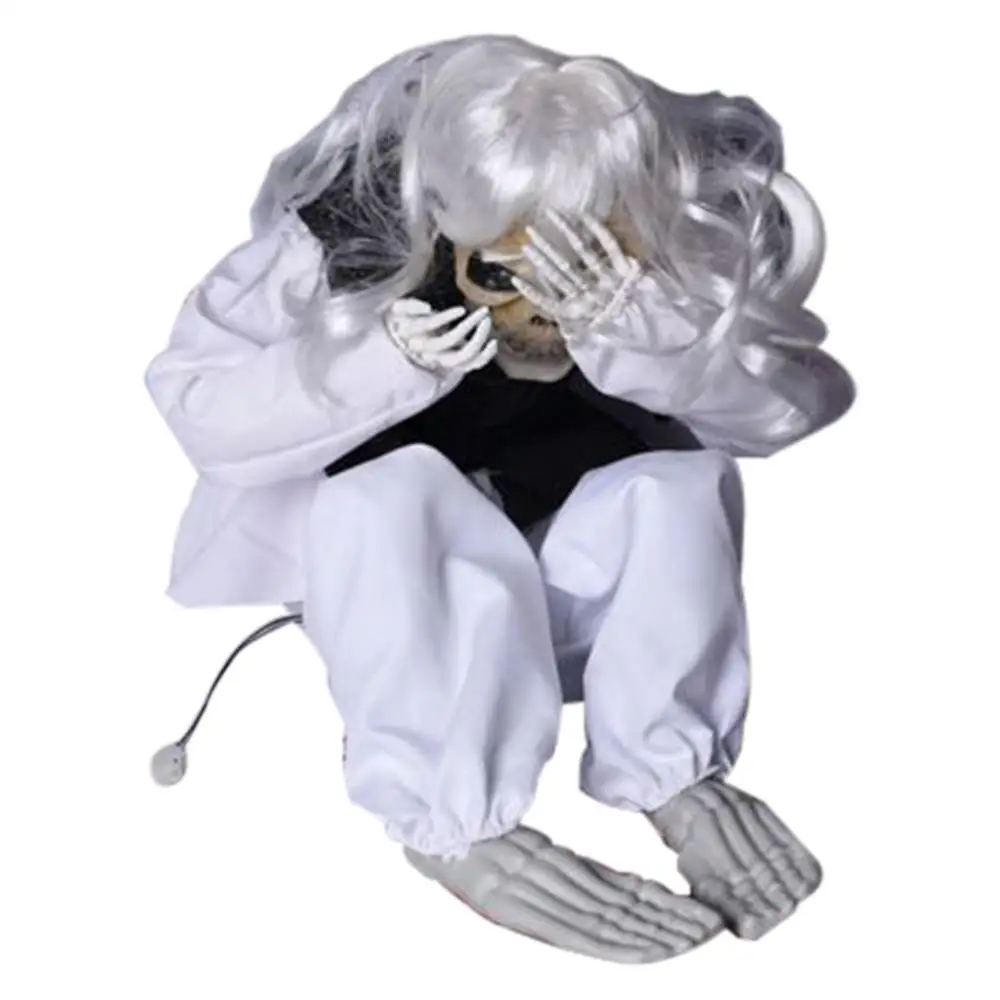 

Horror Skull Halloween Props Crying Ghost LED Zombie Haunted House Prop Spooky Party Supplies