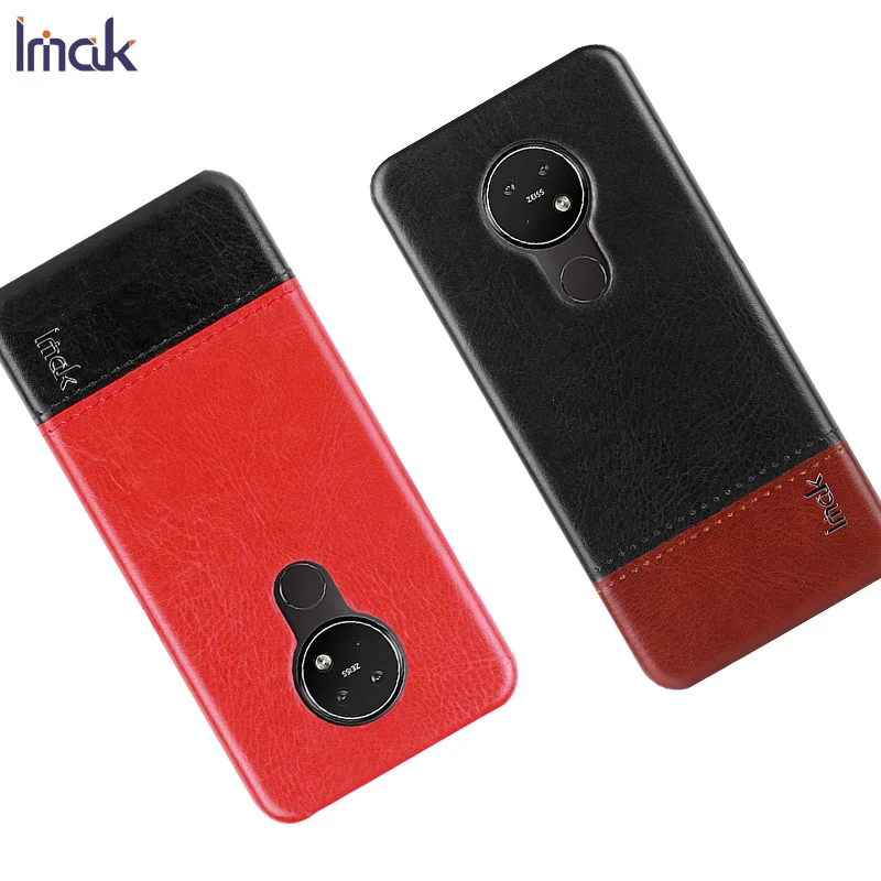 Роскошные Чехлы Imak Ruiyi для Nokia 7 2 чехол 6 тонкая задняя крышка телефона Жесткий