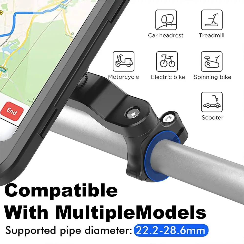 rainproof bike phone holder waterproof bicycle mobile phone stand motorcycle handlebar cellphone mount motorbike cycling screen free global shipping