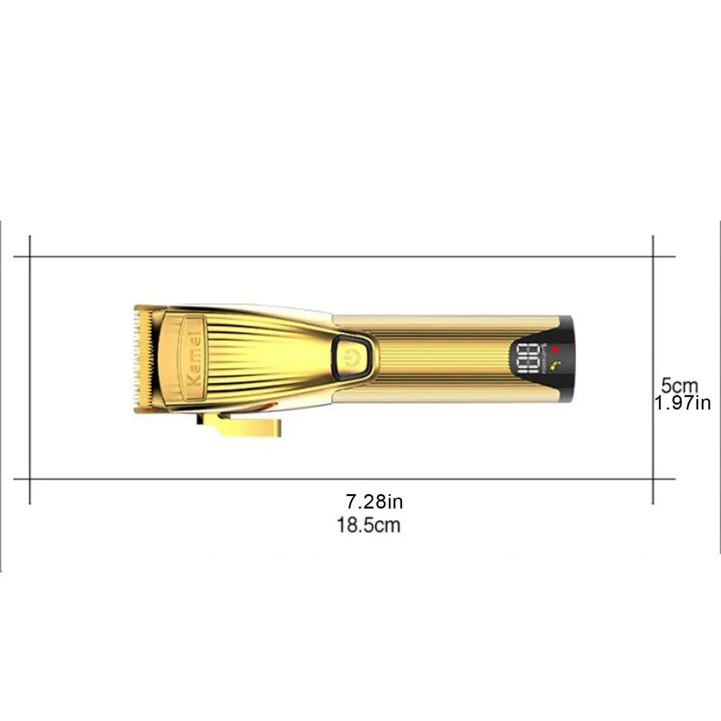 

USB Electric Hairdresser Hairdresser With Lcd Digital Display Men's Oil Head Push With Charging Base