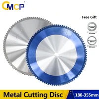 cmcp metal cutting blade 364860668090t carbide circular saw blade 180 355mm nano blue coated metal cutting disc