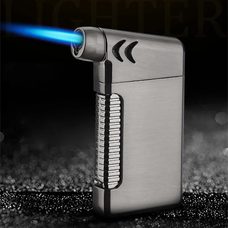 

Recommend Compact ciga Butane Jet cigarette torche Turbo briquet feu pistolet tuyau allume-cigare 1300 C pas de gaz lighters