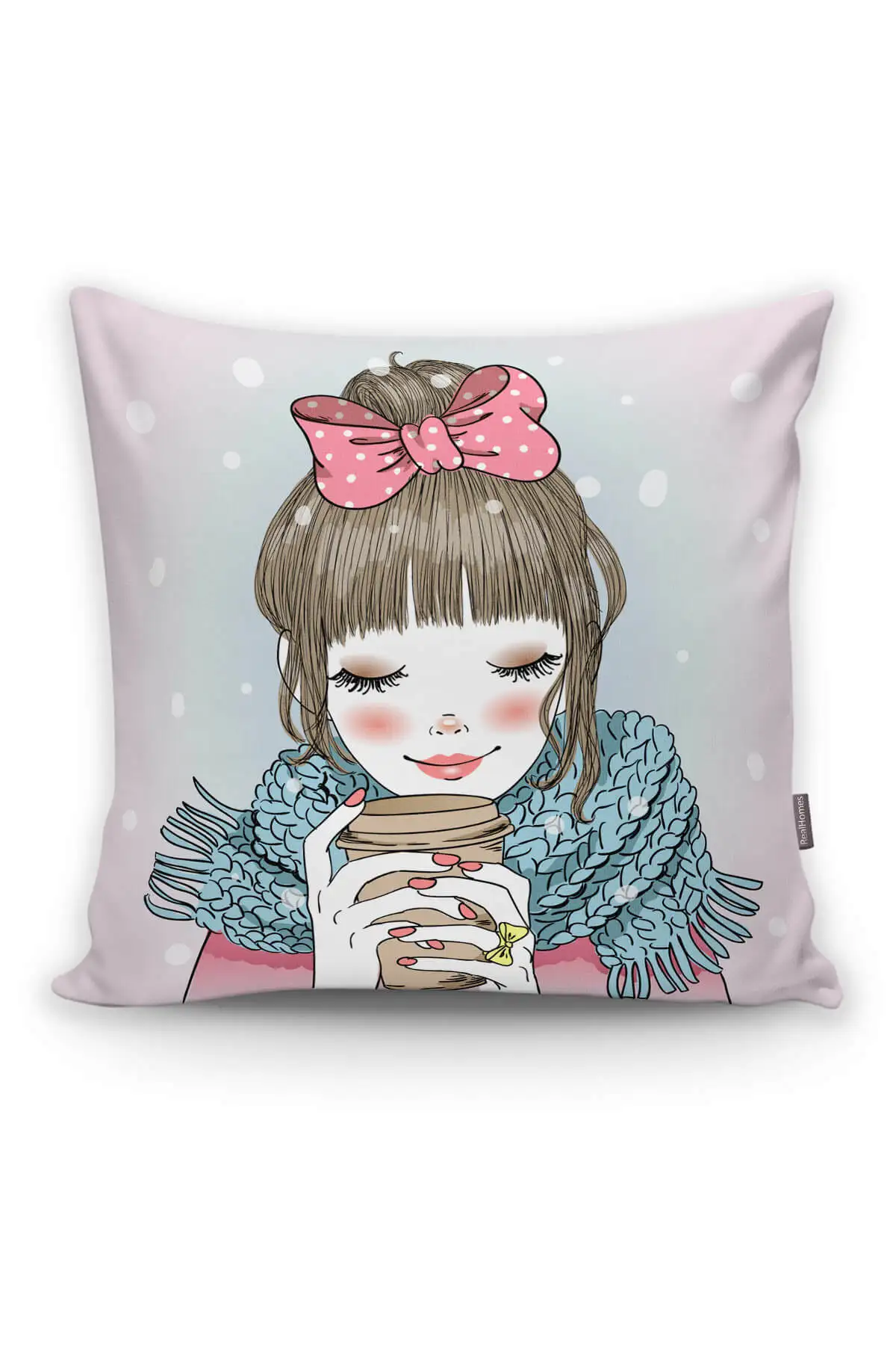 

Fashion Girl Digital Printed Modern Cushion Pillow Decorate Case Good Quality Stylish Home Garden Room Kitchen Gift Convenient Modern Colorful