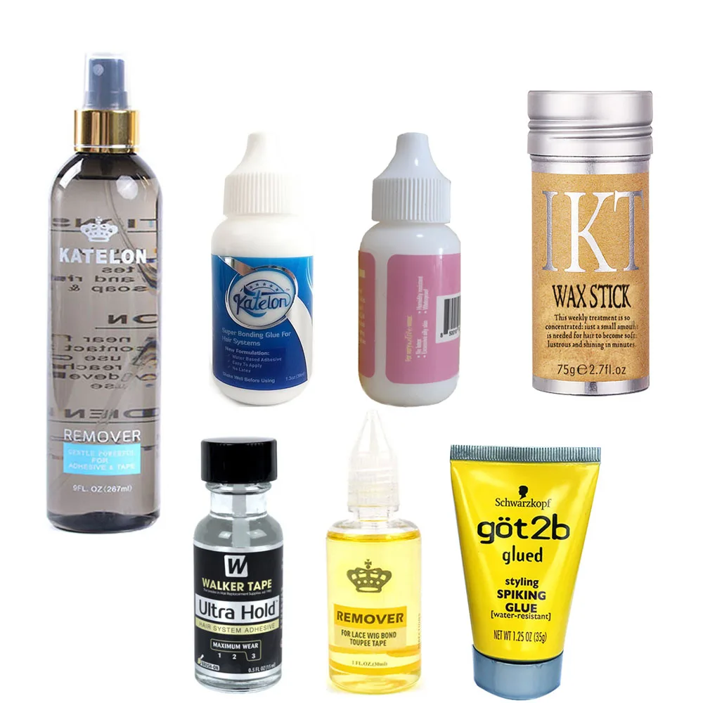 Водостойкий склеивающий клей для париков на сетке 38 мл 15 невидимый прозрачный