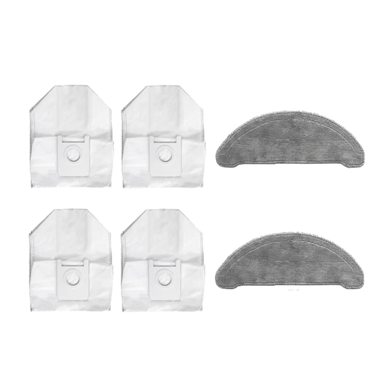 

6PCS Dust Bag Mop Cloth Cleaning Cloth For Xiaomi ROIDMI EVE Plus Robot Vacuum Cleaner Accessories