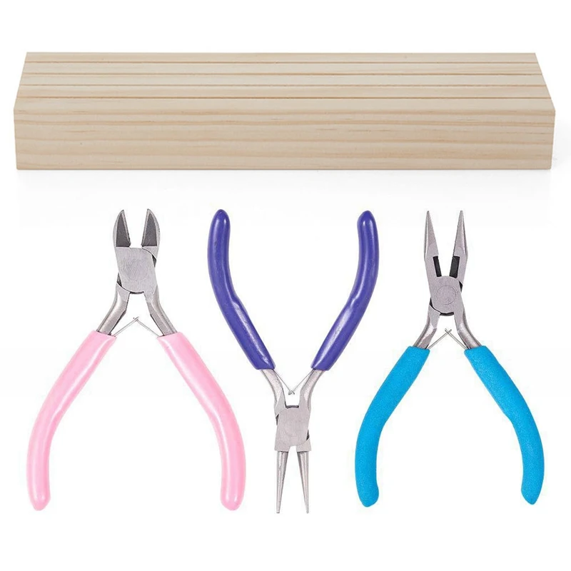 

1 шт. серьги из массива дерева, картонные держатели, стеллажи для хранения сережек и 1 набор длинных плоскогубцев с круглым носом