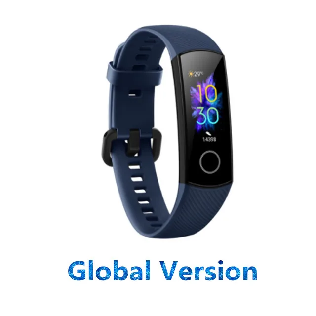 Глобальная версия huawei Honor Band 5 Смарт-браслет пульсометр смарт-браслет водонепроницаемые Смарт-часы - Цвет: Серебристый