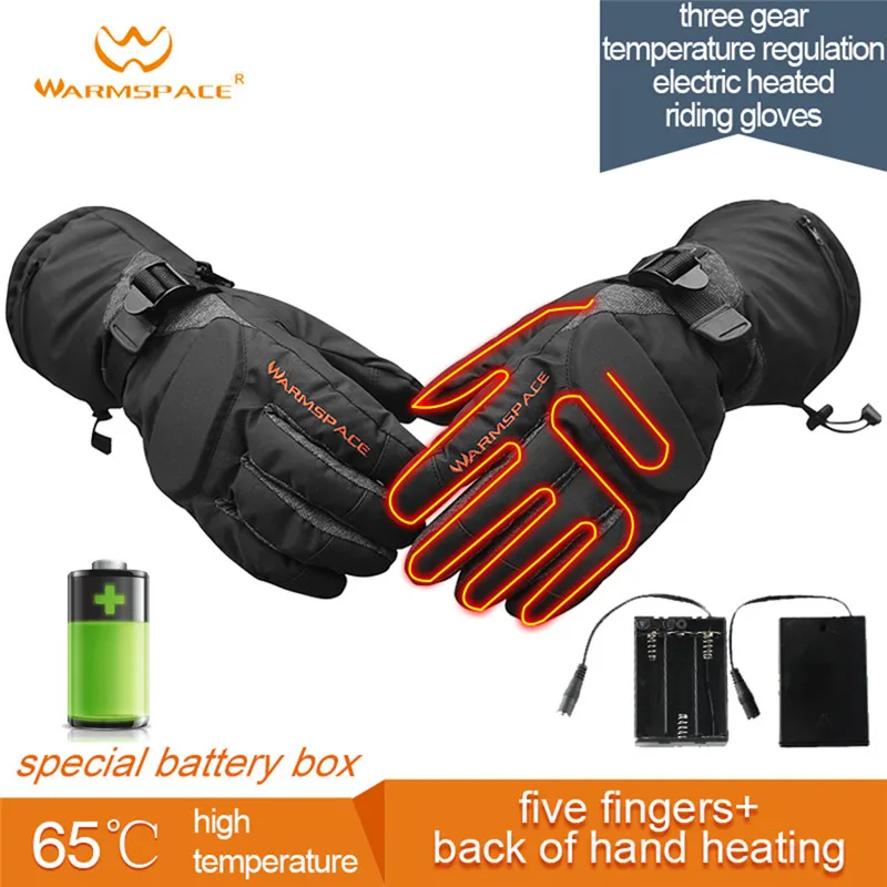 Умные перчатки с электроподогревом водонепроницаемые самонагревом на 5