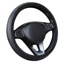 Универсальный автомобильный волоконный чехол на руль, дышащий автомобильный чехол на руль, противоскользящие кожаные чехлы для автомобиля