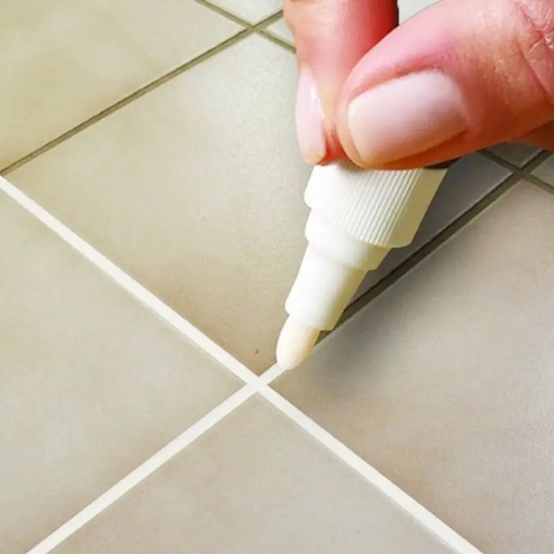 

Non Toxic Tile Marker Repair Wall Pen White Grout Marker Odorless for Tiles Floor and Tyre Suitable Car Painting Mark Pen