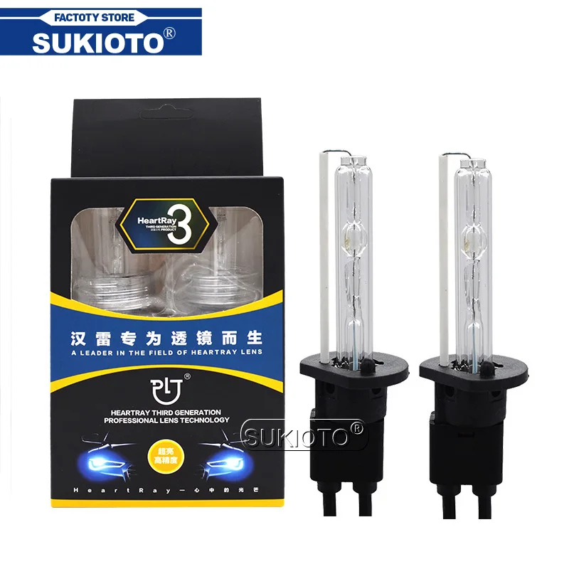 SUKIOTO HeartRay HID ксеноновая лампа AC 35 Вт H1 H7 H11 9005 HB3 9006 HB4 D2H Авто сменные лампы для фар