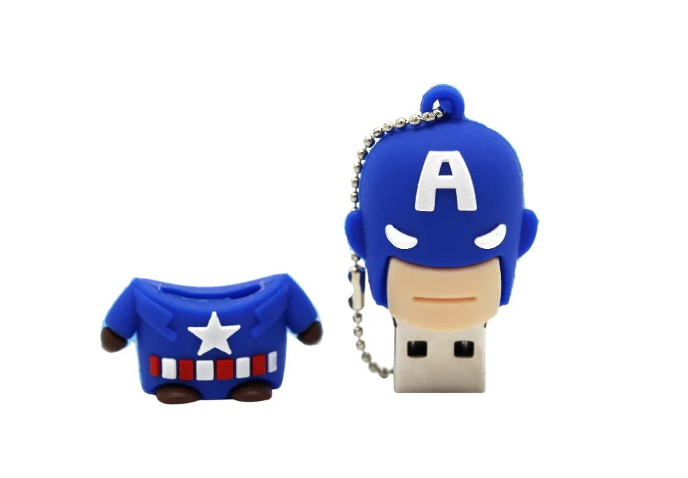 Текстовый я мультфильм 64GB Милый Супермен, Халк флэш Бэтмен USB флэш-накопитель 4GB 8GB 16GB 32GB Флешка USB 2,0 Usb флешка