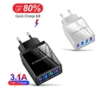 Зарядное устройство USB 3,0 для iphone 12 pro max 12 mini Samsung S10 Xiaomi, адаптер для быстрой зарядки смартфонов